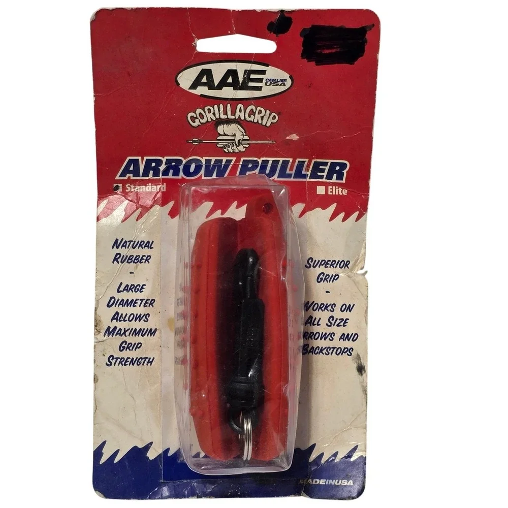 AAE Cavalier USA Gorilla Grip Arrow Puller Red Natural Rubber Archery Tool*